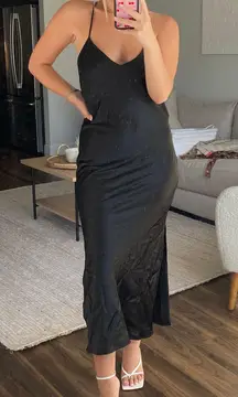 Topshop Black Maxi Dress