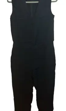 J.Crew Black Sleeveless V-Neck Jumpsuit