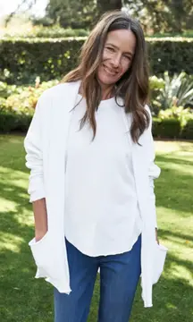 Women's Frank and Eileen Barbara Beach Cardigan in White size S