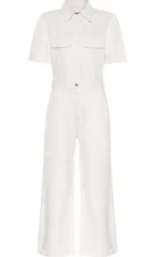 Citizens of Humanity NWT  Miki in White Willow Denim Jean Wide Leg Jumpsuit 10