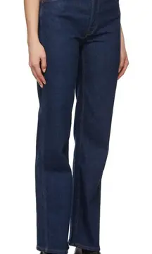 RE/DONE 90s High Rise Loose Denim Jeans Rigid Like Size 29 Button Fly