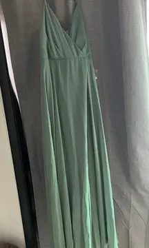 Birds Gray Bridesmaids Dress