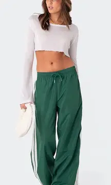 Edikted Track Green Pants