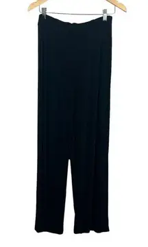 Chicos 2 Travelers Pants Womens‎ Large 12 Black Slinky Pull On Straight Leg L