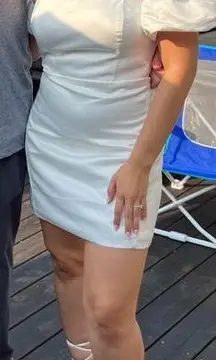 Off The Shoulder White Dress