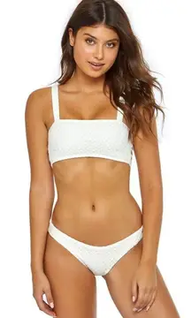 New. Pilyq white bikini set. Medium. Retails $149