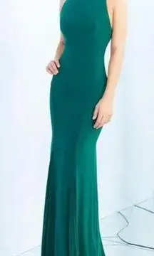 Mac Duggal Leena FOR  25220I Emerald Green Gown Size 8