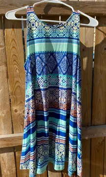 Patterned Slip Dress