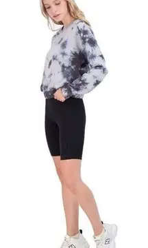 NWT 90 Degrees by Reflex 2 Piece Cropped Crewneck Sweater & Bike Shorts Set - XS