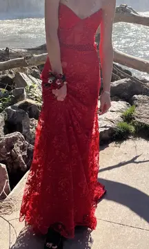 Red Prom Dress Mac Duggal
