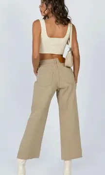 brown wide leg pants