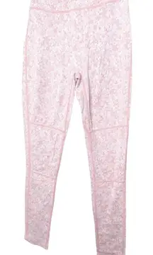 Gymshark Fleur Moroccan Brick Marl Texture Leggings With Side Pocket Sz M