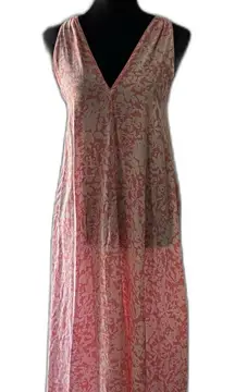 Oscar de la Renta Night Gown Medium Maxi Pink Label