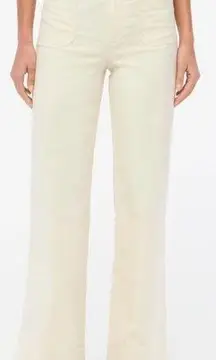 NWT J. Crew Tall Lizzie High-rise Patch-pocket Wide-leg Pant Natural Ivory
