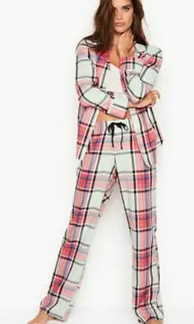 ✨HP✨The Flannel Pajamas PJ Set Mint Tartan Plaid✨
