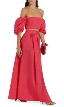 Susana Monaco Poplin Maxi Skirt - Framboise