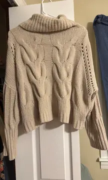 Turtle Neck Knit Sweater