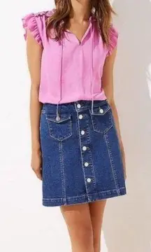 Loft Super Cute  Made & Loved Denim Skirt!