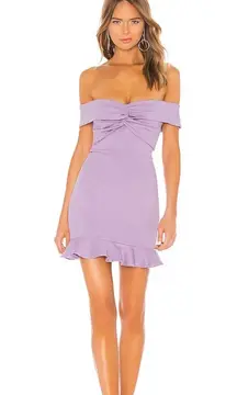 NWOT  x Naven Jane Off the Shoulder Mini Dress in Purple
