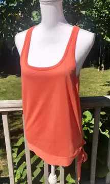 Theory Cotton Tie Side Tank Large