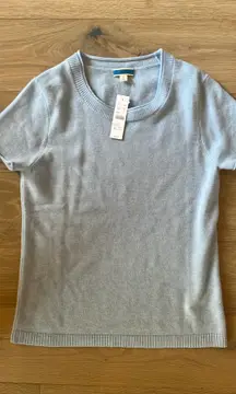 J.Crew 100% Cashmere Short Sleeve Sweater