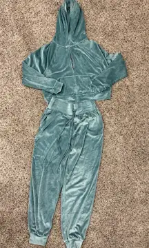 Victoria's Secret Suede Track Suit Cropped Jacket