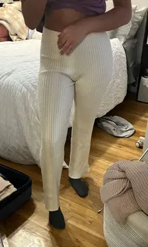 Ribbed Soft Flared Pants