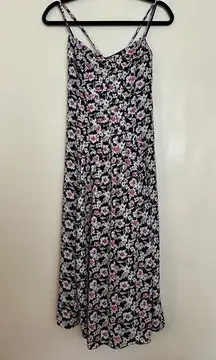 Banana Republic FLORAL PIN-TUCK MIDI DRESS.