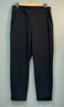 Black Rachel Zoe Stretch Waist Cropped Pants Size M EUC