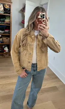 Amazon distressed denim jacket 