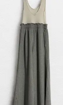 Out From Under Mixed Media Knit Wide Leg Jumpsuit Size Small