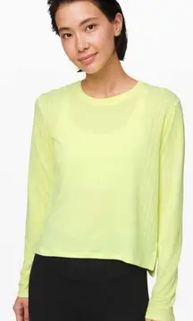 Lululemon Train to be Long sleeve shirt florid‎ flash women’s size 4