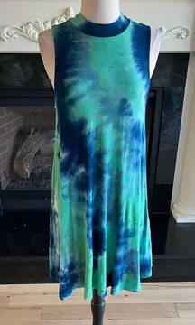 JODIFL Comfy Tie Dye Knit Dress Boutique Summer  Womens Small