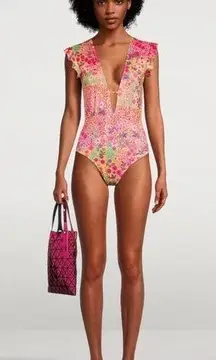 Free People Roopa Pemmaraju Sophia One-Piece Swimsuit Size Large NWT $280