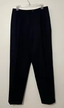 Harvé Benard Sport 100% Wool Black‎ Trousers Size 14