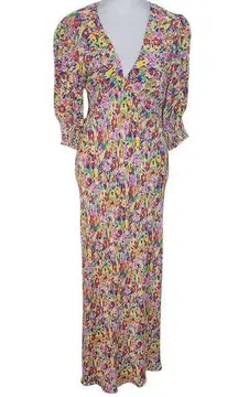 Rixo Floral Maxi Dress Size 8 Rixo for Target Floral Dress with Puffy Sleeves
