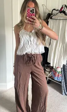 Amazon Wide-Leg Linen Pants