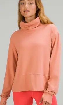 Lululemon Ready to Rulu Pullover Pink Savannah Rulu Funnel Neck Size 6