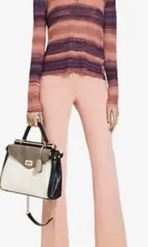 BCBGMaxAzria Reva Sweater NNI1H807 Ombré Purple Orange Size Small‎ Viscose Linen