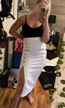 Long White Skirt