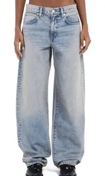 VIAVIA Jeans Size 29 Blue The Low Baggy Jean Denim Hippie Italy Medium Wash