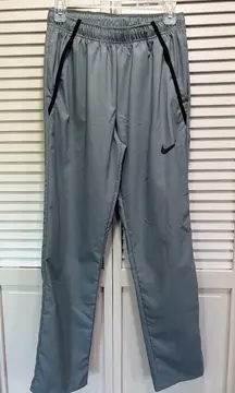 Nike Dri-FIT Pants Womens Athletic Track Lightweight‎ Polyester Size Small Gray