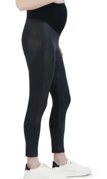 NWT - Faux Leather Maternity Leggings