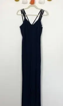 Vintage Gillian Wide Leg Navy Blue Jumpsuit Size 6