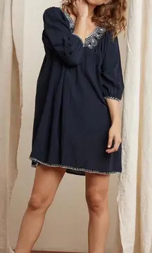 Trista Embroidered Tunic Dress