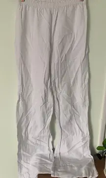 White Cotton Pants