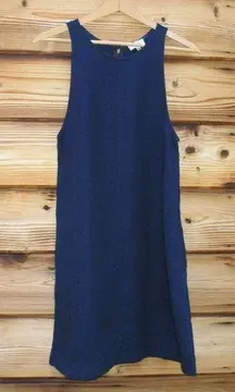 Aritzia Wilfred Blue Indigo Trompette Linen Dress