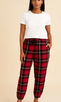 Stars Above Red and Green Plaid Pajama Pants Size Medium