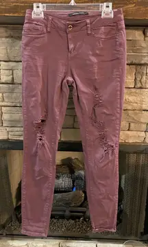 Angel Kiss skinny jeans in plum‎ purple