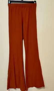 Forever 21 Flare Leggings Burnt Orange